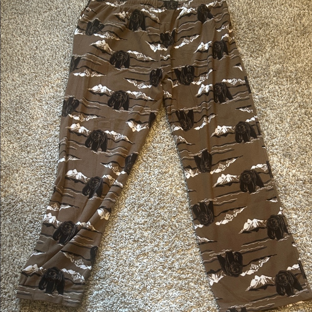 Croft & Barrow Brown Patterned Jogger Pants - Picture 4 of 4